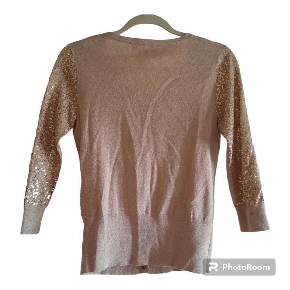 White House Black Market Sequins Cardigan Sweater - Picture 3 of 5